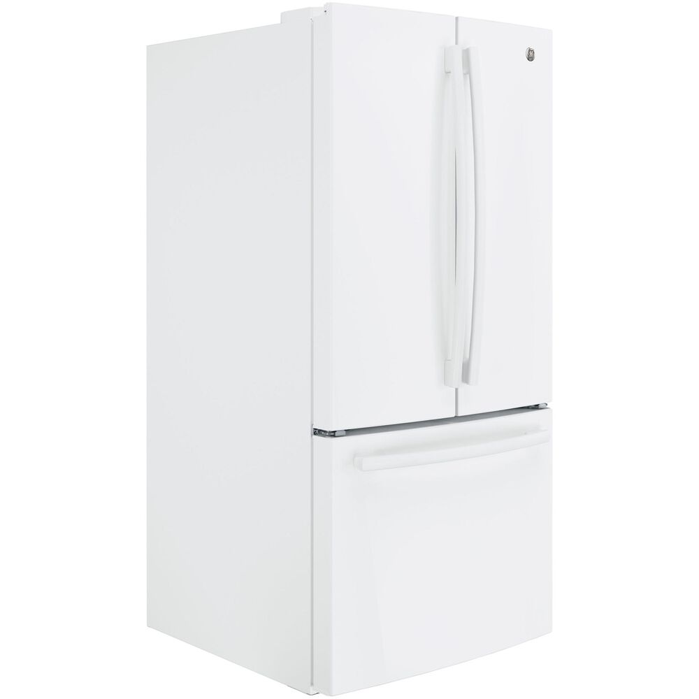 GE Appliances 18.6 Cu. Ft. Counter-Depth French-Door Refrigerator in White, , large