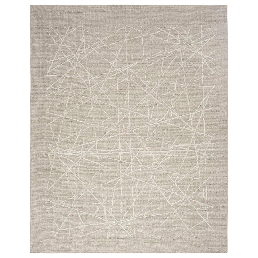 Nourison Wander 8"6" x 11"6" Taupe Area Rug, , large