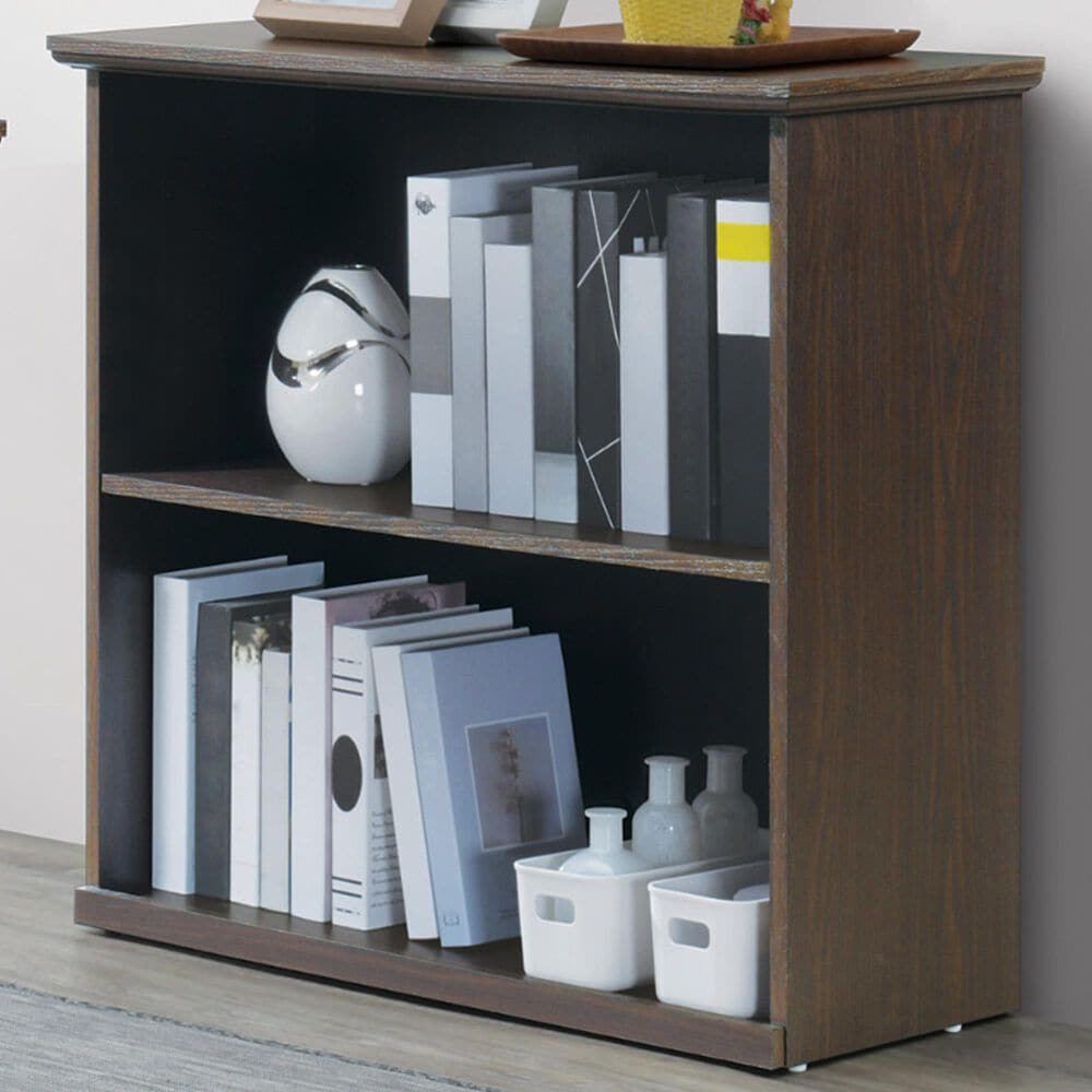 Valor Living Jefferson 2-Shelf Bookcase in Espresso, , large