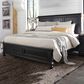 Riva Ridge Oxford Queen Storage Panel Bed with Two Nightstands in Black, , large