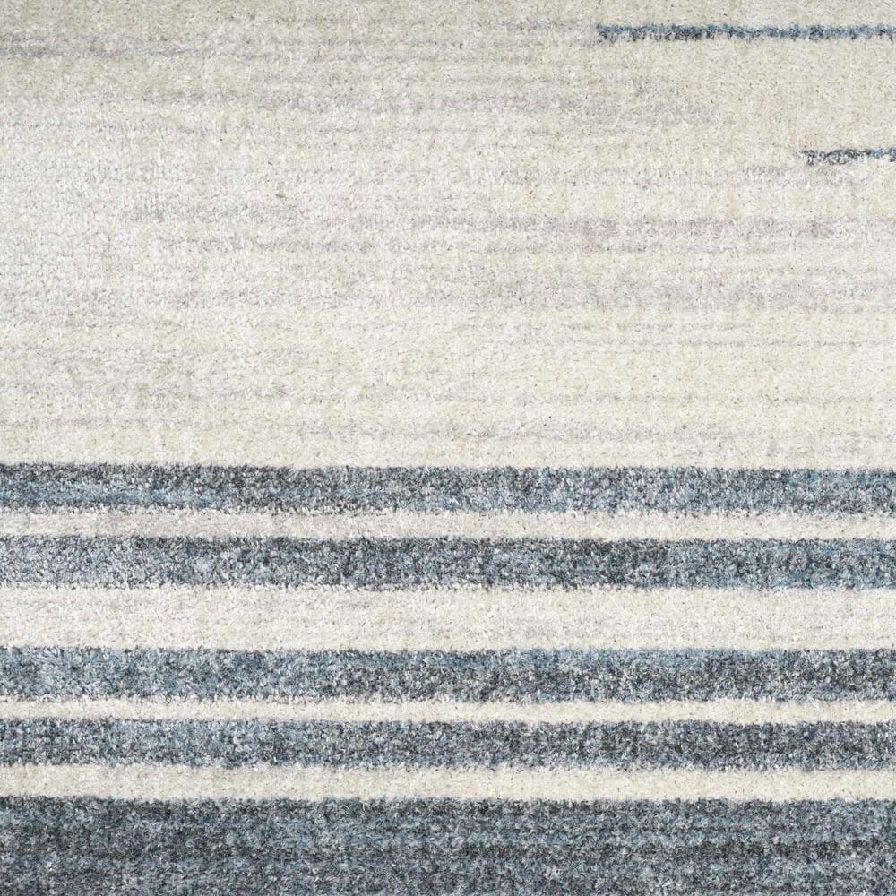 Nourison Astra Machine Washable ASW04 3&#39;3&quot; x 5&#39; Ivory and Blue Area Rug, , large