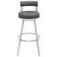 Blue River Flynn 30" Swivel Bar Stool in Silver, , large