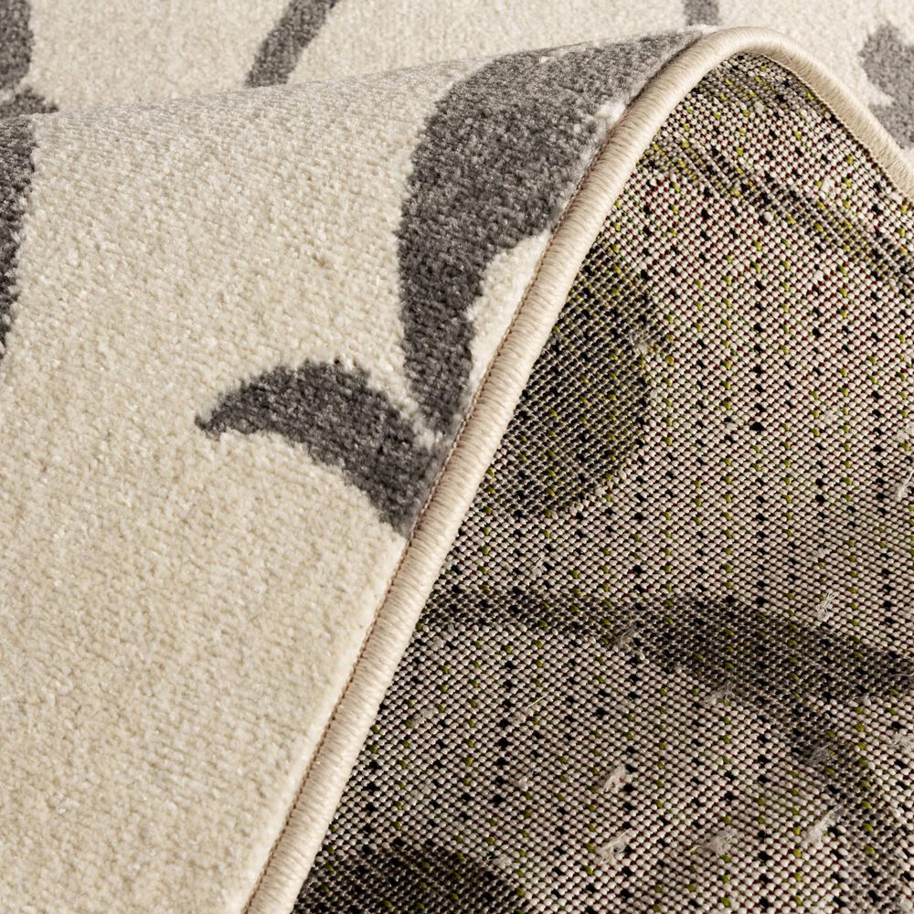 Central Oriental Terrace Tropic Macala 9&#39;10&quot; x 12&#39;10&quot; Snow and Stone Area Rug, , large