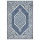 Safavieh Micro-Loop MLP605M 4" x 6" Blue and Ivory Area Rug, , large