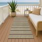 Dalyn Rug Company Soft Essentials Striped Honey 2"3" x 7"6" Indoor/Outdoor Runner, , large