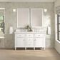 James Martin Vanities Lorelai 60" Double Vanity in Bright White with 3 cm Lime Delight Quartz Top, , large