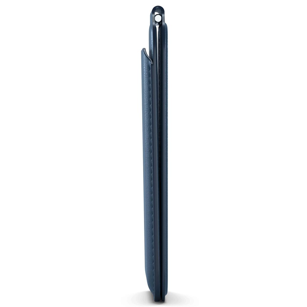 Satechi Vegan Leather Magnetic Wallet Stand in Dark Blue, , large