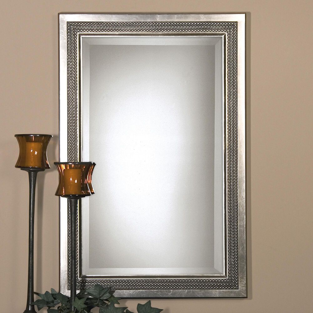 Uttermost Mirror in Silver Leaf and Light Gray, , large