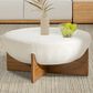 Jennifer Taylor Home Bali Upholstered Cocktail Ottoman in Ivory White, , large