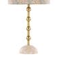LumiSource Malibu Table Lamp with Tan Leaf Shade in Gold (Set of 2), , large