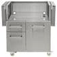 Coyote Outdoor 30" Flat Top Grill Cart in Stainless Steel, , large