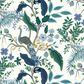 Rifle Paper Co Crafted by Cloth & Company Elly Queen Headboard in Peacock Blue/White, , large