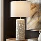 Lite Source Flora Table Lamp in White, , large