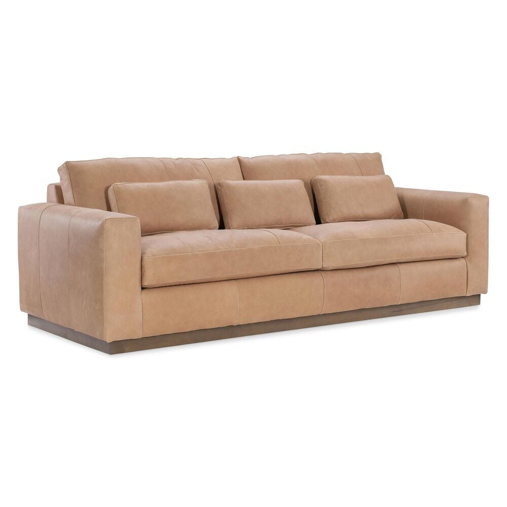 Bradington-Young Grady Leather Sofa in Mushroom, , large