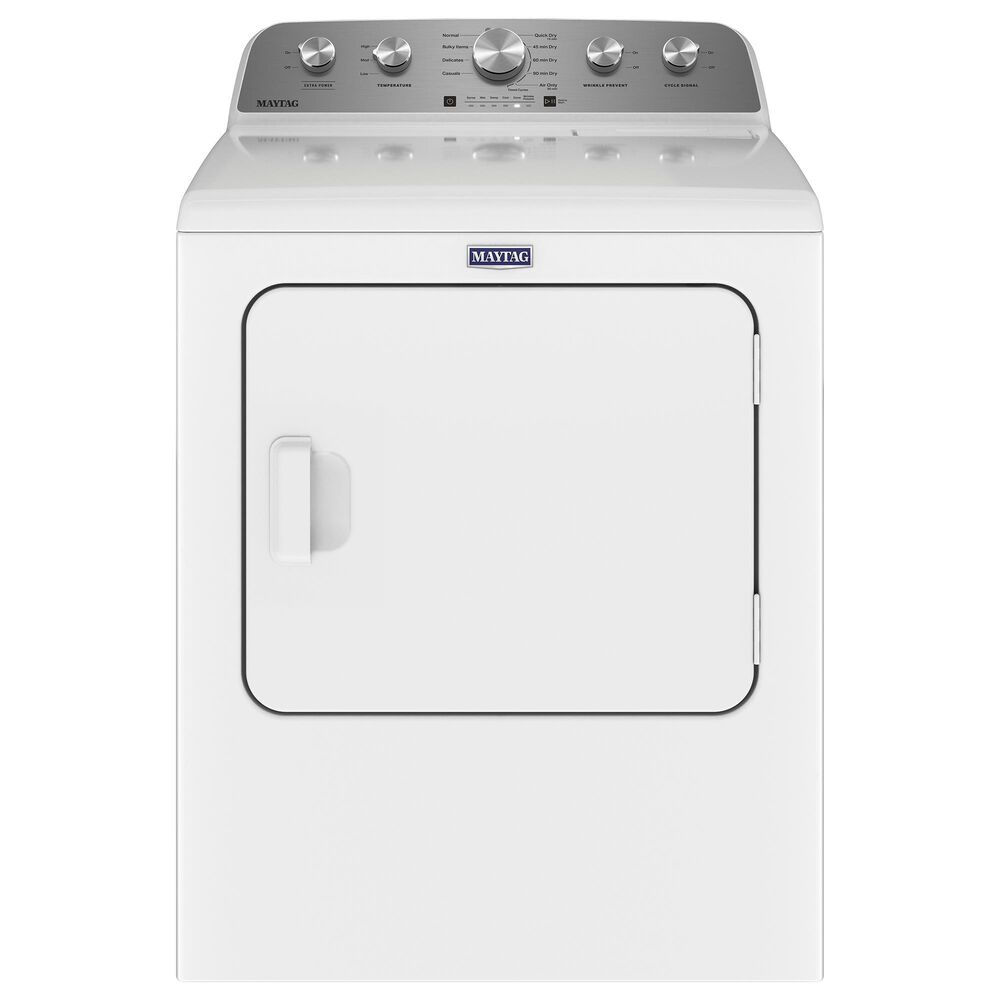 Maytag 7 Cu. Ft. Top Load Electric Dryer with Extra Power in White, , large