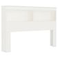 Lemoore Essential Full/Queen Bookcase Headboard in Rockport White, , large