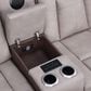 Titanic Furniture Power Reclining Loveseat with Power Headrest in Brown, , large