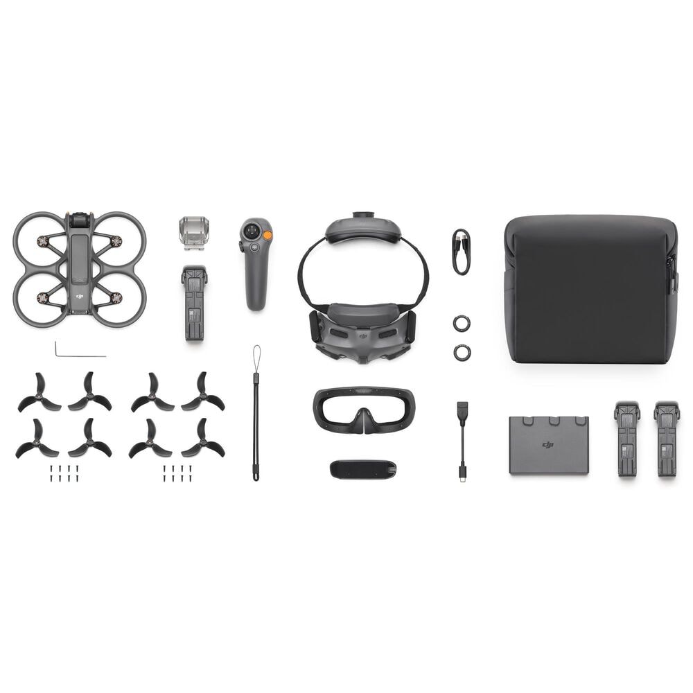 DJI Avata 2 Drone Fly Smart Combo with 3-Battery in Gray, , large