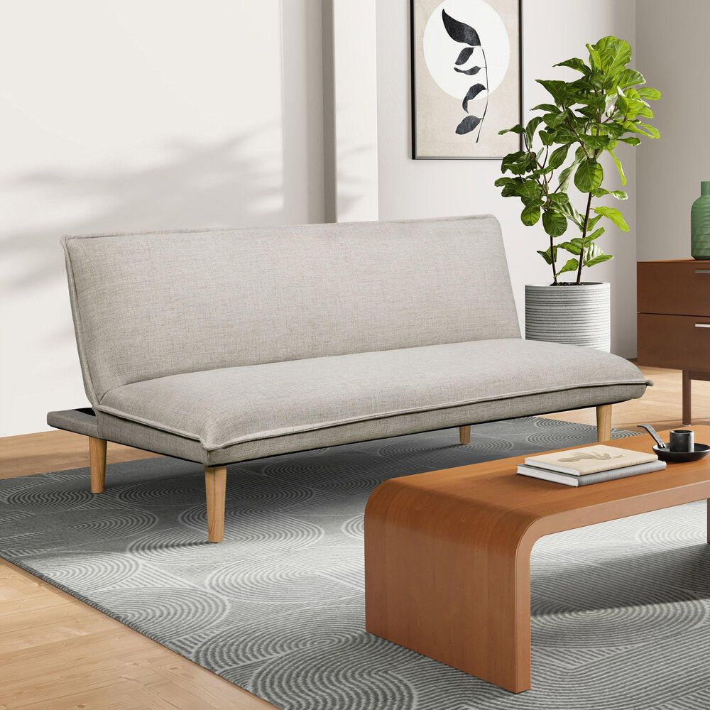 Lifestyle Solutions Primrose Convertible Sofa in Light Grey, , large