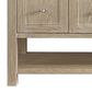 James Martin Vanities Breckenridge 60" Single Bathroom Vanity in Whitewashed Oak with 3 cm Parisien Bleu Quartz Top and Rectangular Sink, , large