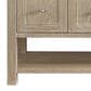 James Martin Vanities Breckenridge 60" Single Bathroom Vanity in Whitewashed Oak with 3 cm Parisien Bleu Quartz Top and Rectangular Sink, , large