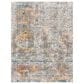 Surya Presidential PDT-2305 7"9" x 10"3" Blue, Gray and Orange Area Rug, , large