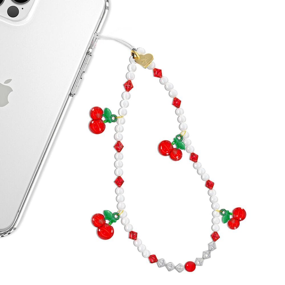 Velvet Caviar Phone Charm in Mon Cheri Cherry, , large