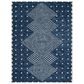 Safavieh Micro-Loop MLP171M 8" x 10" Blue and Ivory Area Rug, , large
