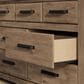 Ashley Oliandon 7 Drawer Dresser Only in Natural Rustic, , large