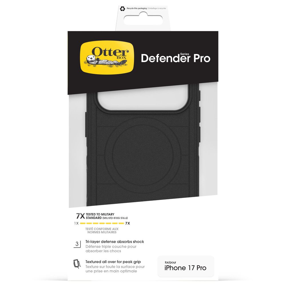 OtterBox Defender Pro MagSafe Case with Camera Control for Apple iPhone 17 Pro in Black, , large
