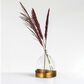 Creative Coop Sophisticated Glass Cloche with Metal Tray in Clear and Antique Brass, , large