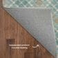 Dalyn Rug Company Soft Essentials Plaid Teal 9" x 12" Indoor/Outdoor Area Rug, , large