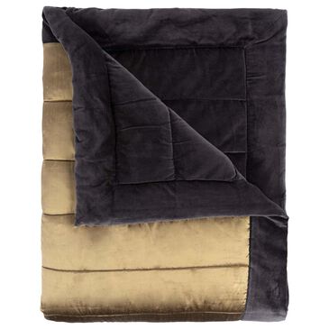 Amity Home Alexandra Queen Quilt in Ochre and Charcoal, , large