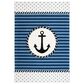 Safavieh Carousel Nautical 8" x 10" Navy and Ivory Kids  Area Rug, , large