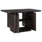 Steve Silver Oakley Counter Height Table in Charcoal Brown - Table Only, , large