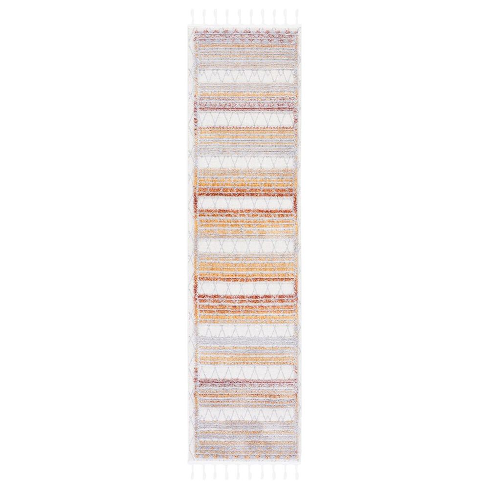 Safavieh Marrakesh Striped Southwestern 2"2" x 6" Grey and Multicolor Runner, , large