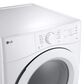 LG 7.4 Cu. Ft. Ultra Large Capacity Smart Front Load Electric Dryer in White, , large
