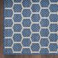 Nourison Twist Reversible 5" x 7" Blue Indoor/Outdoor Area Rug, , large