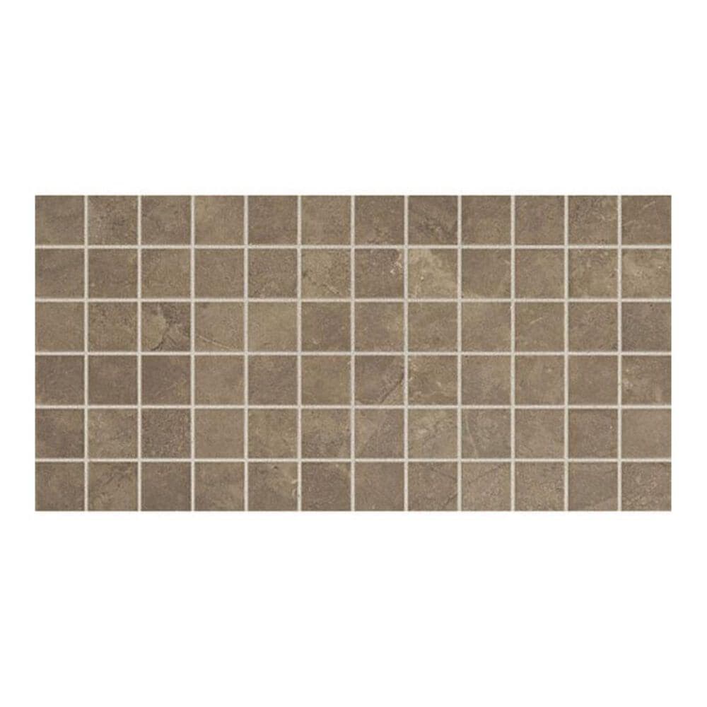 Dal-Tile Affinity Brown 12" x 24" Porcelain Mosaic Sheet, , large