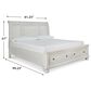 Ashley Robbinsdale California King Sleigh Storage Bed in Antique White, , large