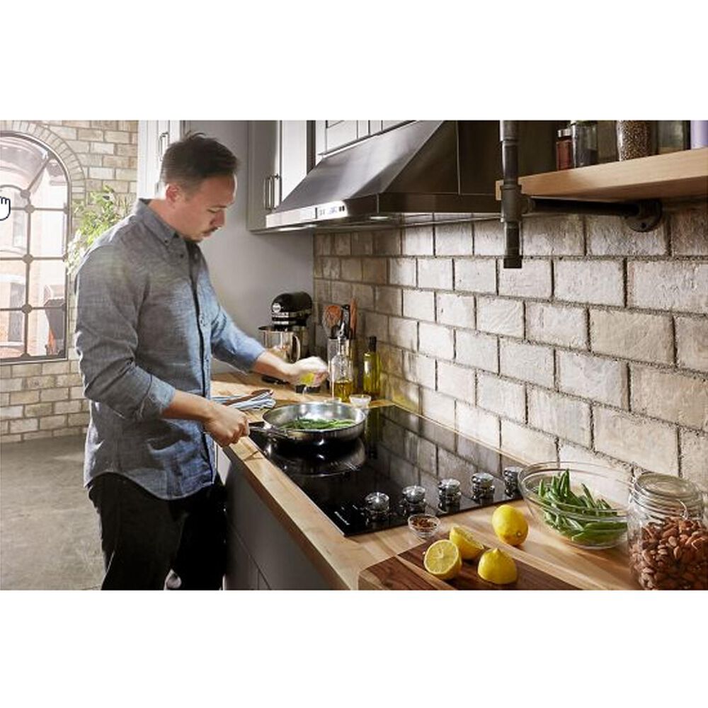 KitchenAid 30" Electric Cooktop in Black, , large