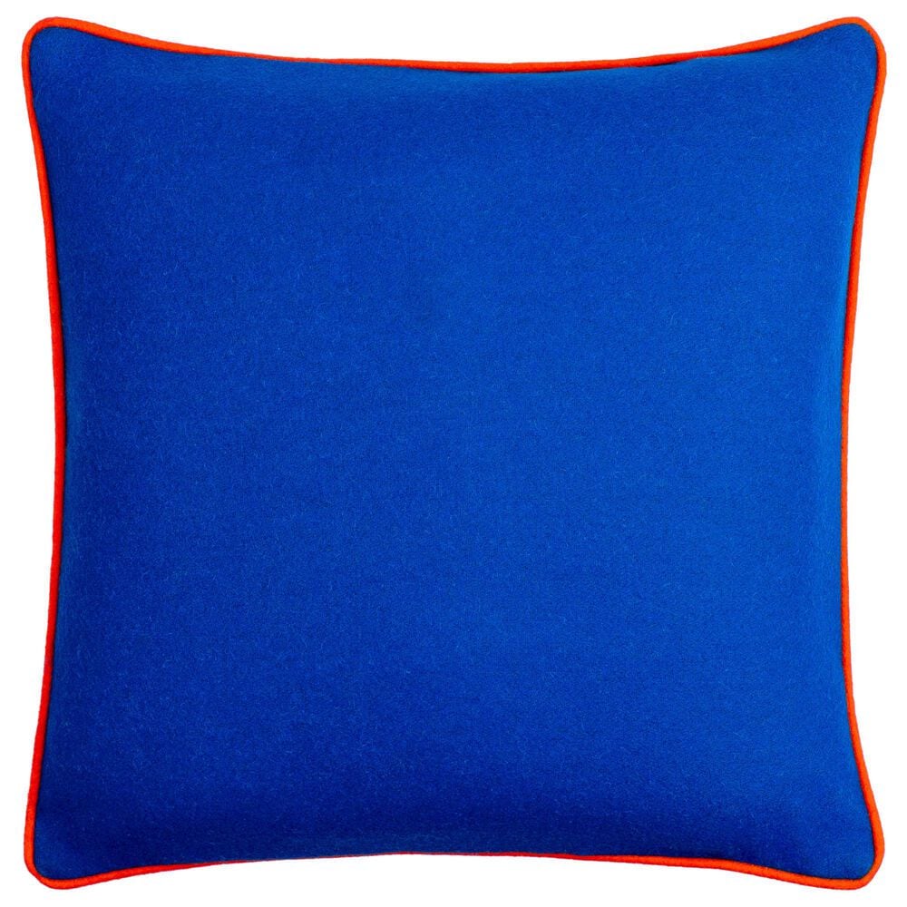 Surya Ackerly 20" Square Throw Pillow in Blue and Orange, , large