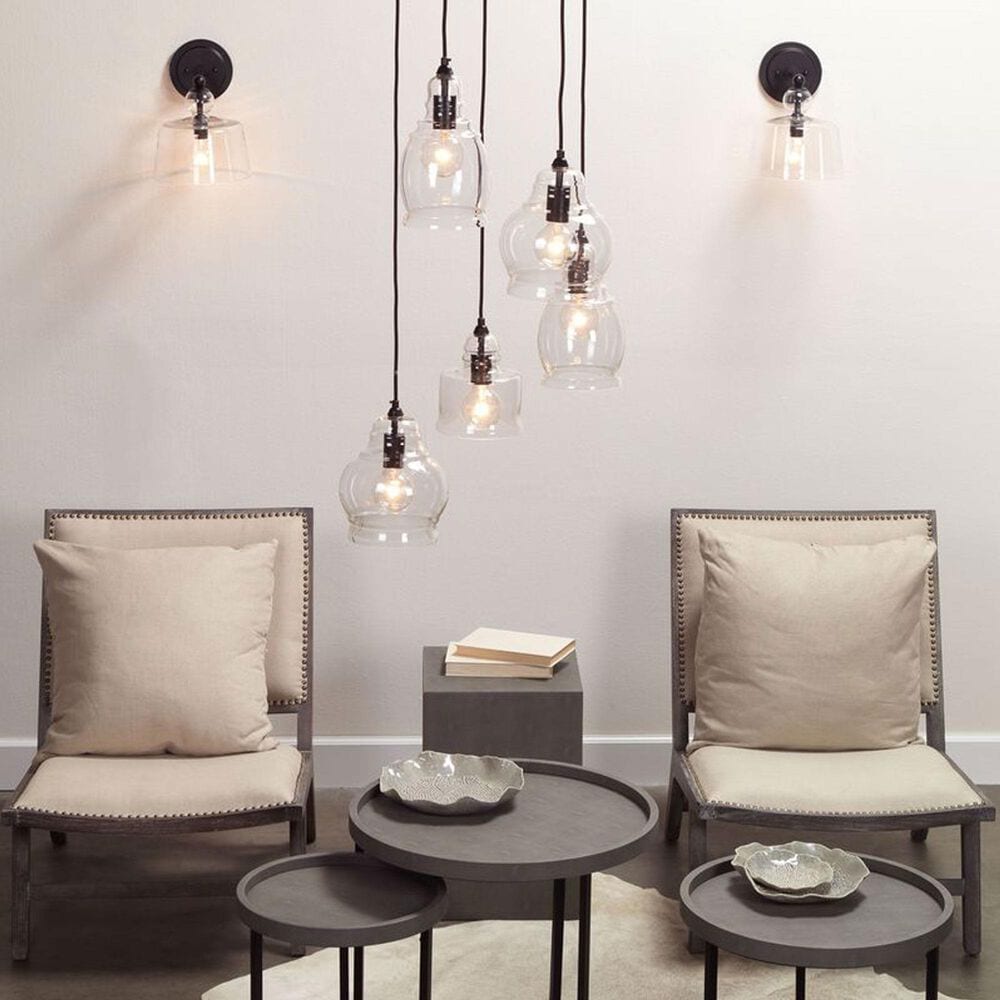 Jamie Young Direct Ship Halden Glass Wall Sconce in Black, , large
