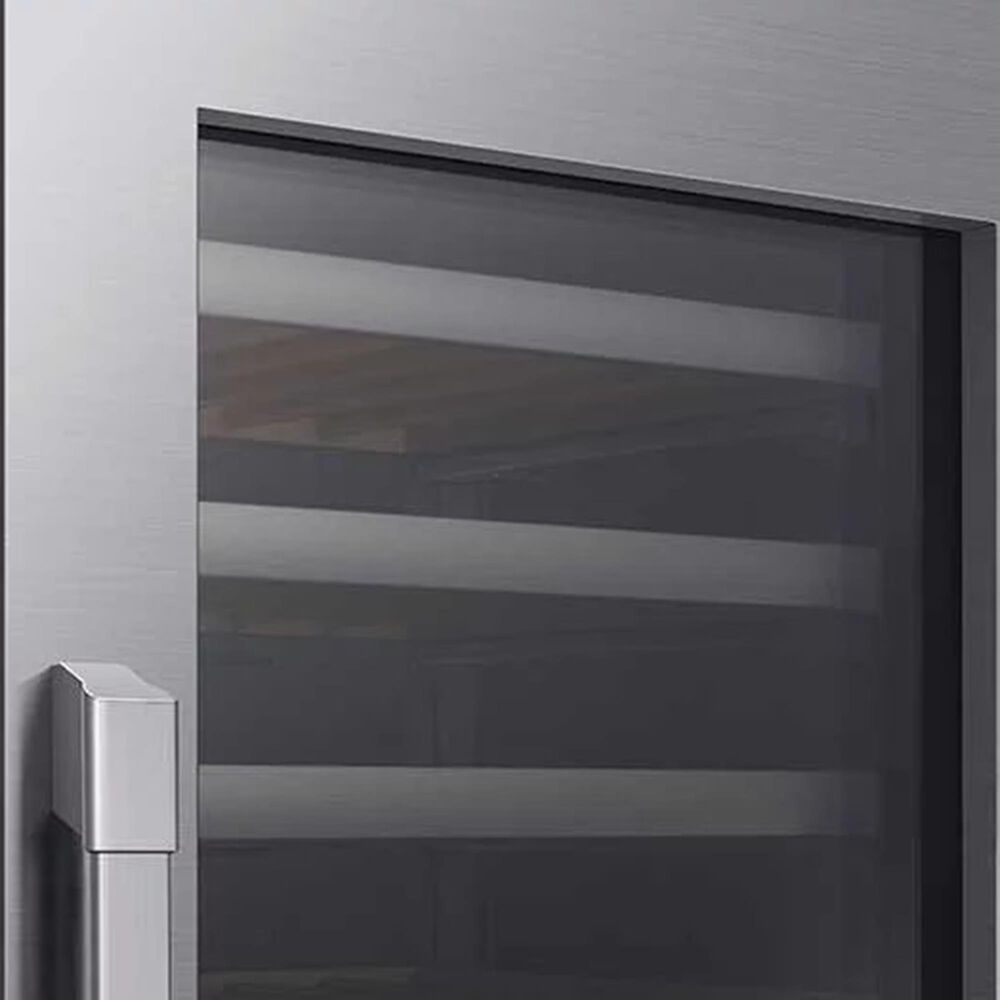 Dacor 24&quot; Left Hinge Wine Door Panel with Pro Handle in Silver Stainless Steel, , large