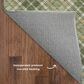 Dalyn Rug Company Soft Essentials Plaid Olive 9" x 12" Indoor/Outdoor Area Rug, , large