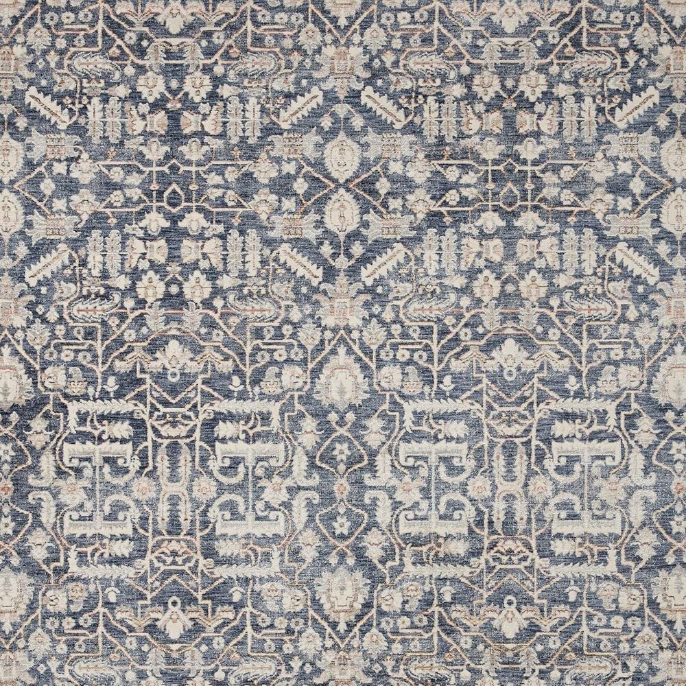 Amber Lewis x Loloi Zuma 2&#39;7&quot; x 10&#39; Blue and Ivory Runner, , large