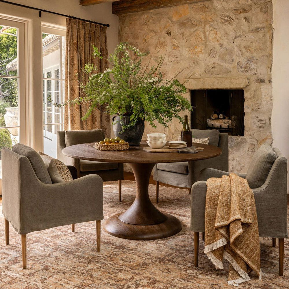 Amber Lewis x Four Hands Eastman Dining Table - Sienna Oak Veneer, , large