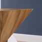 Furniture of America Sweeney End Table in White and Natural Tone, , large