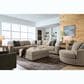Ashley Linenhause Oversized Swivel Accent Chair in Dune, , large