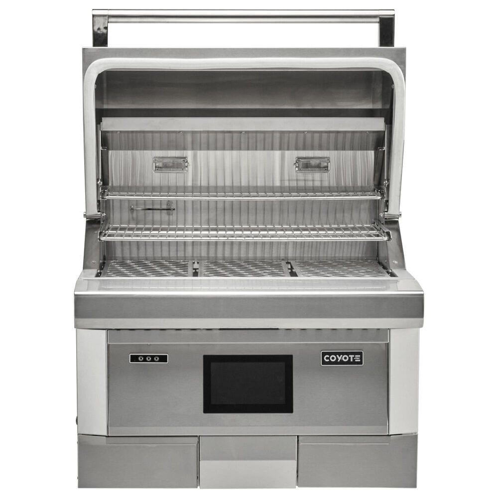 Coyote Outdoor 28&quot; Gen3 Built-In Pellet Grill in Stainless Steel, , large